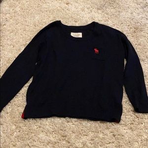 Navy blue A & F crew neck